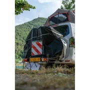 Prelata 3-4 biciclete, pentru suport bicicleta cu fixare pe carligul de remorcare - 190x50x130 cm