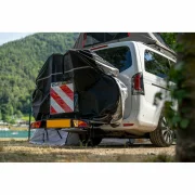 Prelata 3-4 biciclete, pentru suport bicicleta cu fixare pe carligul de remorcare - 190x50x130 cm