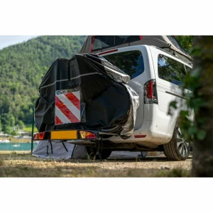 Prelata 3-4 biciclete, pentru suport bicicleta cu fixare pe carligul de remorcare - 190x50x130 cm