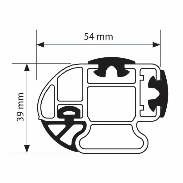 Set portbagaj Kargo-Plus cu kit fixare si 2buc bare aluminiu 135cm, Volkswagen Caddy 03/04&gt;08/15, Caddy 09/15&gt;11/19, Caddy 12/19&gt;12/20, Caddy Life 01/04&gt;08/15