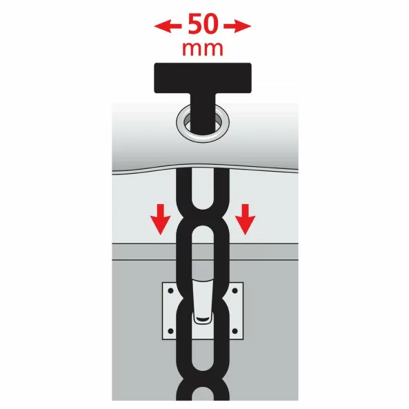 Curele prelate din cauciuc NBR, set de 4buc - 290x50mm