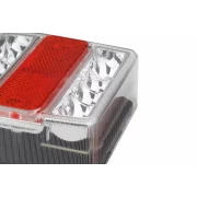 Set lampi stop LED cu magnet si cablu 7,5m 12V cu catadioptri triunghiulari, 2buc Amio