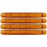 Lampa gabarit cu 12 LED-uri 12/24V set 4buc Cridem - Galben