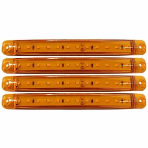 Lampa gabarit cu 12 LED-uri 12/24V set 4buc Cridem - Galben