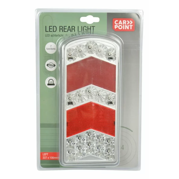 Lampa stop spate LED 7functii 227x106mm Carpoint - Stanga