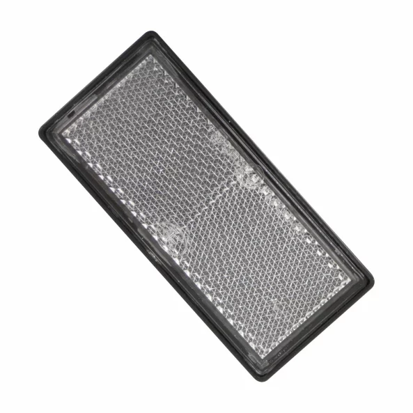 Reflectorizant catadioptru 86x40mm cu adeziv 1buc - Alb