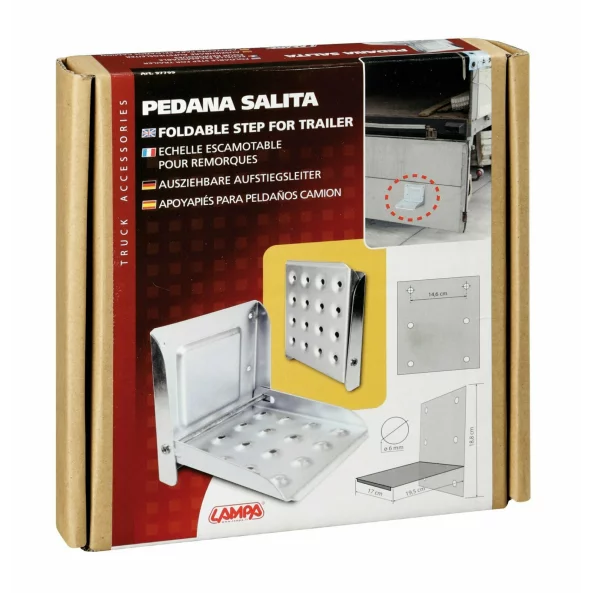 Treapta pliabila din metal pentru oblon