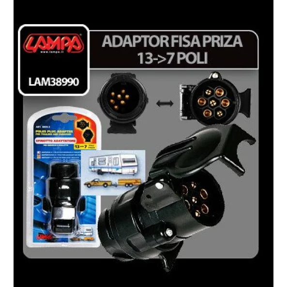 Adaptor fisa priza remorca 13-7 poli