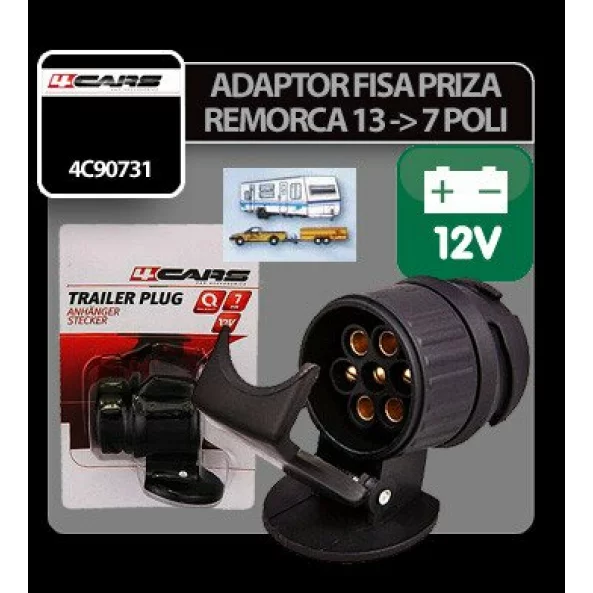 Adaptor fisa priza remorca 13-7 poli 4Cars