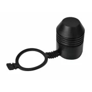 Ornament protectie carlig remorcare cu inel - Negru