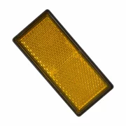 Reflectorizant catadioptru 86x40mm cu adeziv 1buc - Galben