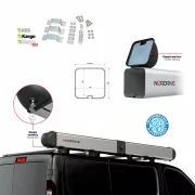 Van-Tube 3000, suport tubular din aluminiu pentru transport profile lungi pe autoutilitare – 322 cm