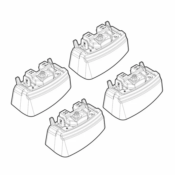 Kit de montaj pentru bare Alumia, Quadra, Silenzio C277 - Mercedes Classe C 4p 06/21>05/23, Classe C 4p 06/23>, EQE 4p 12/22>
