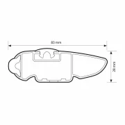 Silenzio CX Black NOU, bara portbagaj din aluminiu - 64 cm