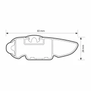 Silenzio CX NOU, bara portbagaj din aluminiu - 119 cm