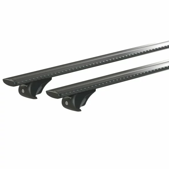 Silenzio Black Rail, set complet de bare portbagaj din aluminiu - M - Evos RA - Audi, Bmw, Citroen, Cupra, Dacia, Fiat, Ford, Hyundai, Jeep, Kia, Land Rover, Mazda, Mercedes, Mitsubishi, Nissan, Opel, Peugeot, Renault, Skoda, Toyota, Volkswagen, Volvo