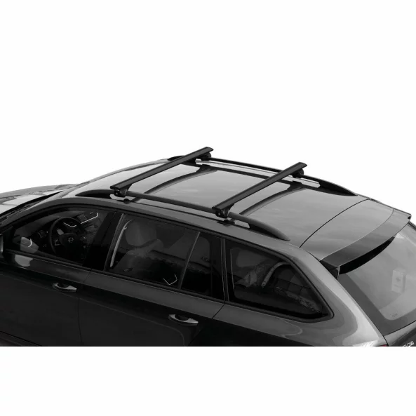 Silenzio Black Rail, set complet de bare portbagaj din aluminiu - M - Evos RA - Audi, Bmw, Citroen, Cupra, Dacia, Fiat, Ford, Hyundai, Jeep, Kia, Land Rover, Mazda, Mercedes, Mitsubishi, Nissan, Opel, Peugeot, Renault, Skoda, Toyota, Volkswagen, Volvo