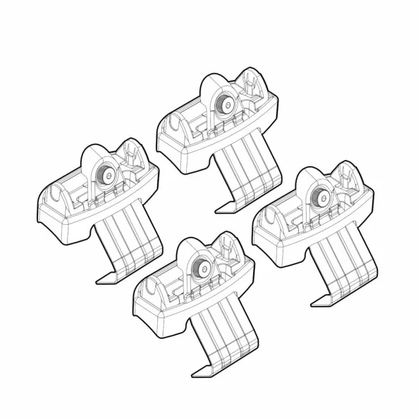 Kit de montaj pentru bare Alumia, Quadra, Silenzio C273 - Ford Capri 09/24>, Explorer 5p 06/24>