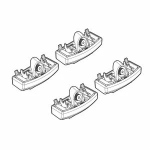 Kit de montaj pentru bare Alumia, Quadra, Silenzio C274 - Land Rover Defender 90 12/19>06/25, 07/25>, Defender 110 12/19>06/25, 07/25>, Defender 130 08/22>06/25, 07/25>