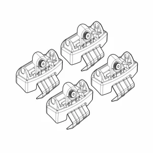 Kit de montaj pentru bare Alumia, Quadra, Silenzio C280 - Nissan Qashqai 04/21>05/24, Nissan Qashqai 06/24>