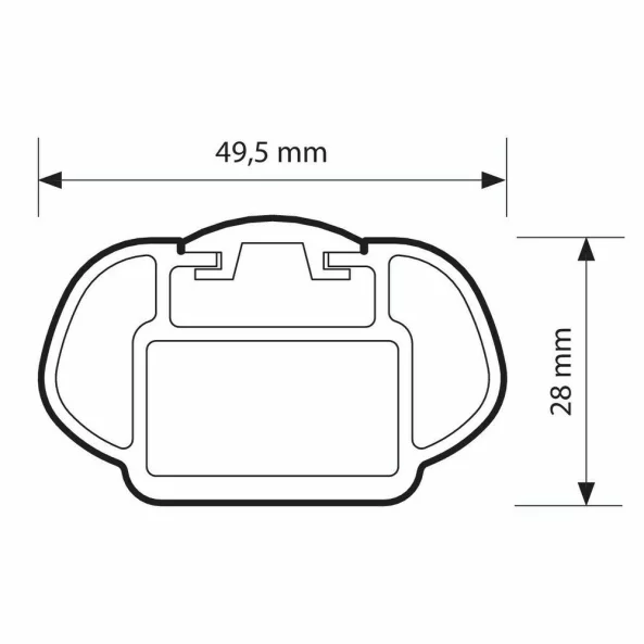 Alumia, set complet de bare portbagaj din aluminiu - M - Evos ST - C294