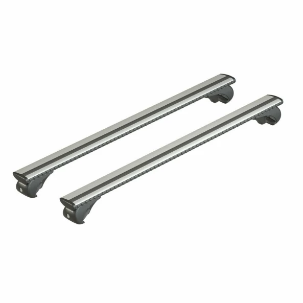 Silenzio Rail, set complet de bare portbagaj din aluminiu - M - Evos RA - Dacia Logan MCV 2007-2013 - Sina standard inaltata
