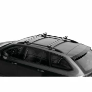 Silenzio Rail, set complet de bare portbagaj din aluminiu - M - Evos RA - Dacia Logan MCV 2007-2013 - Sina standard inaltata