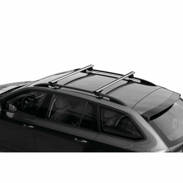 Silenzio Rail, set complet de bare portbagaj din aluminiu - M - Evos RA - Dacia Logan MCV 2007-2013 - Sina standard inaltata