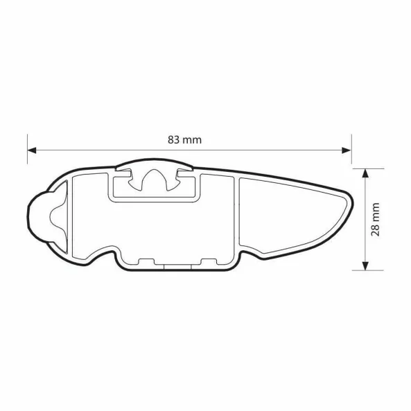 Silenzio Rail, set complet de bare portbagaj din aluminiu - L - Evos RA - Porsche Cayenne 2003-2010 - Sina standard inaltata