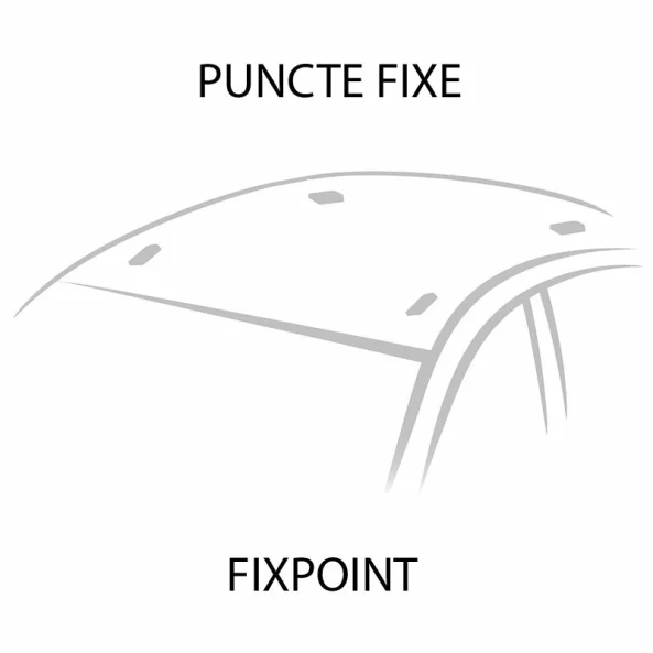Silenzio CX, set complet de bare portbagaj din aluminiu - 109 cm + 104 cm - Origine RF - C156 - Peugeot 3008 2009-2016 - Puncte fixe - Fără plafon panoramic
