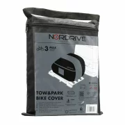 Prelata 3 biciclete, pentru suport bicicleta cu fixare pe carligul de remorcare - 190x50x130 cm
