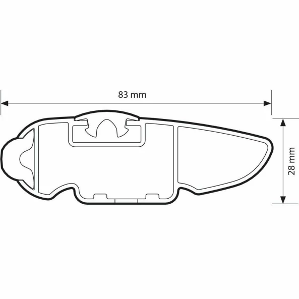 Silenzio CX, set complet de bare portbagaj din aluminiu - 104 cm + 99 cm - Origine RF - C141 - Ford Fiesta 5 usi 2008-2017 - Acoperis standard