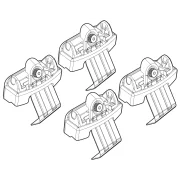 Kit de montaj pentru bare Alumia, Quadra, Silenzio C266 - Ora Funky Cat 03/22>