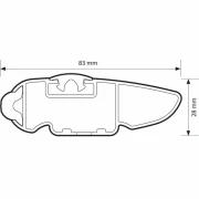 Silenzio CX, set complet de bare portbagaj din aluminiu - 89 cm + 89 cm - Origine RL - C411 - Opel Zafira One 2011-2015 - Sina incastrata la nivel - Doar profil vopsit
