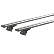 Silenzio In-Rail, set complet de bare portbagaj din aluminiu - M - Evos IA - Alfa Romeo Stelvio 2017-prezent - Sina incastrata la nivel - Montaj pe sina incastrata la nivel - Si cu acoperis panoramic