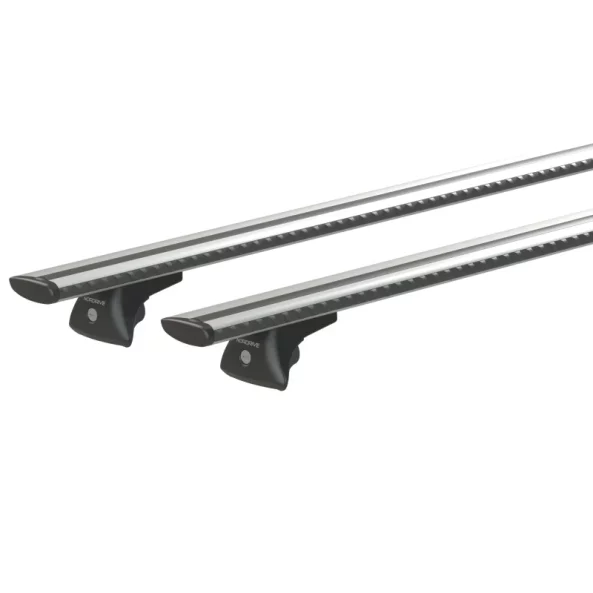 Silenzio In-Rail, set complet de bare portbagaj din aluminiu - M - Evos IA - Alfa Romeo Stelvio 2017-prezent - Sina incastrata la nivel - Montaj pe sina incastrata la nivel - Si cu acoperis panoramic
