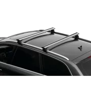 Silenzio In-Rail, set complet de bare portbagaj din aluminiu - M - Evos IA - Alfa Romeo Stelvio 2017-prezent - Sina incastrata la nivel - Montaj pe sina incastrata la nivel - Si cu acoperis panoramic