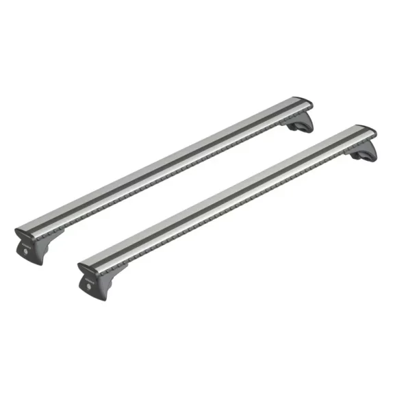 Silenzio In-Rail, set complet de bare portbagaj din aluminiu - M - Evos IA - Alfa Romeo Stelvio 2017-prezent - Sina incastrata la nivel - Montaj pe sina incastrata la nivel - Si cu acoperis panoramic