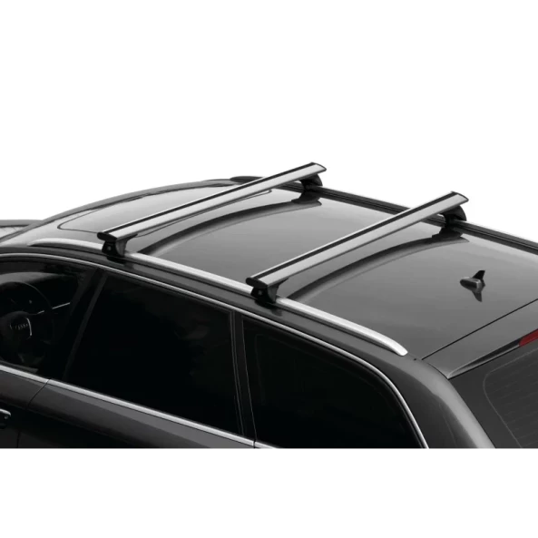 Silenzio In-Rail, set complet de bare portbagaj din aluminiu - M - Evos IA - Audi A4 Avant 2008-2015 - Sina incastrata la nivel - Si cu trapa