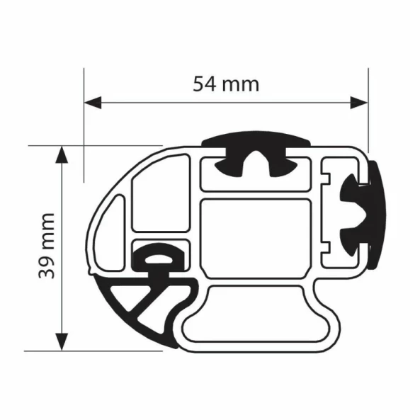 Set complet bare portbagaj Kargo-Plus cu kit fixare si 2 bare aluminiu 135 cm - Citroen Berlingo Van 1996-2008 - Fara clapeta de acoperis spate