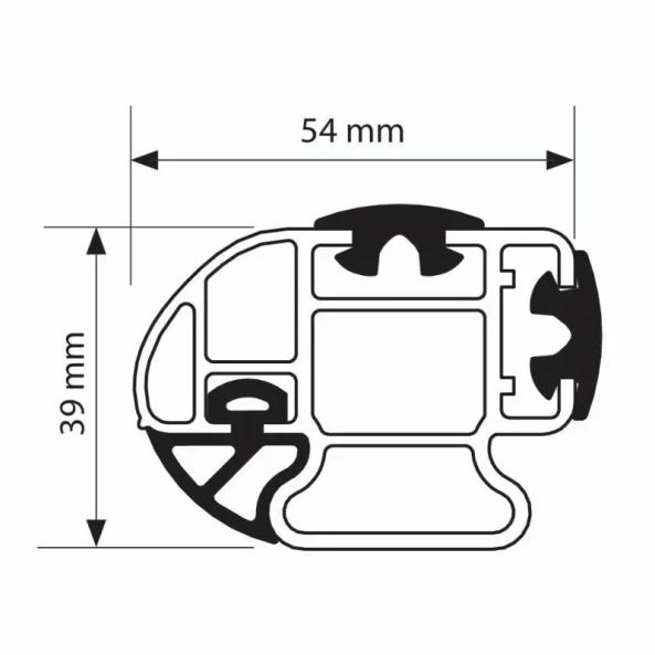 Set complet bare portbagaj Kargo-Plus cu kit fixare si 3 bare aluminiu 135 cm - Citroen Berlingo Van 2008-2018 - Ampatament L1 - Fara eleron de acoperis spate