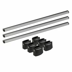 Set complet bare portbagaj Kargo-Plus cu kit fixare si 3 bare aluminiu 135 cm - Citroen Berlingo Van 2008-2018 - Ampatament L1 - Fara eleron de acoperis spate