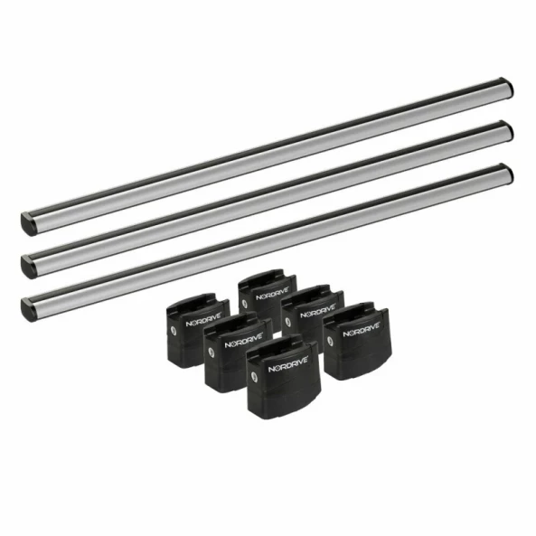 Set complet bare portbagaj Kargo-Plus cu kit fixare si 3 bare aluminiu 135 cm - Citroen Berlingo Van 2008-2018 - Ampatament L1 - Fara eleron de acoperis spate