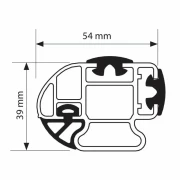 Set complet bare portbagaj Kargo-Plus cu kit fixare si 3 bare aluminiu 135 cm - Citroen Berlingo Van 2008-2018 - Ampatament L2