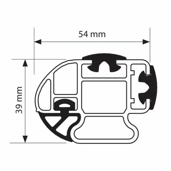 Set complet bare portbagaj Kargo-Plus cu kit fixare si 3 bare aluminiu 135 cm - Citroen Berlingo Van 2008-2018 - Ampatament L2