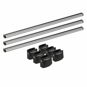 Set complet bare portbagaj Kargo-Plus cu kit fixare si 3 bare aluminiu 135 cm - Citroen Berlingo Van 2008-2018 - Ampatament L2