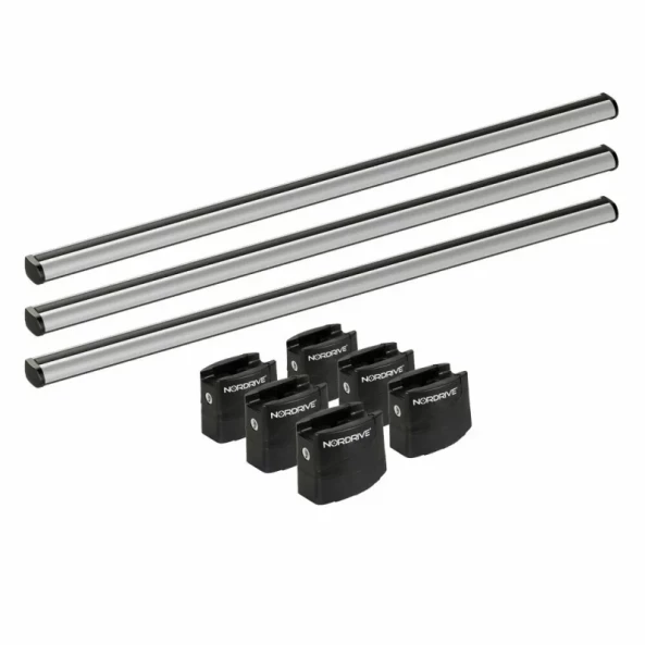 Set complet bare portbagaj Kargo-Plus cu kit fixare si 3 bare aluminiu 135 cm - Citroen Berlingo Van 2008-2018 - Ampatament L2