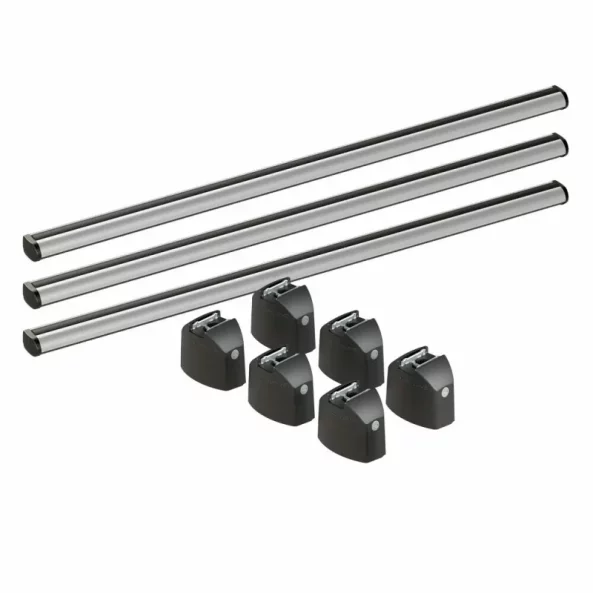 Set complet bare portbagaj Kargo-Plus cu kit fixare si 3 bare aluminiu 150 cm - Toyota Proace City Long 2020-prezent