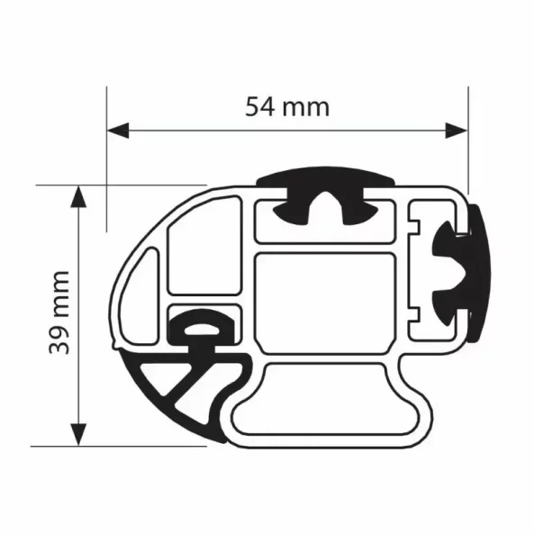 Set complet bare portbagaj Kargo-Plus cu kit fixare si 3 bare aluminiu 150 cm - Toyota Proace City Short 2020-prezent