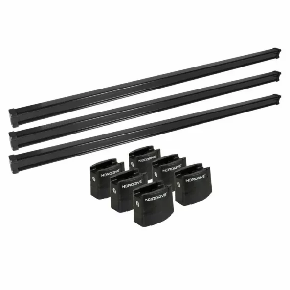 Set complet bare portbagaj Kargo cu kit fixare si 3 bare otel 180 cm - Fiat Ducato 1994-2006 - Ampatament scurt - Plafon H1 - Fara mulaje acoperis